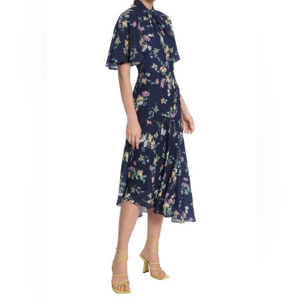 Maggy London Navy Floral Maxi Dress - Picture 11 of 11